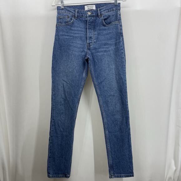 Reformation Jeans Size 26 Serena High Skinny Crop Dark Wash Cannes Stretch Women - Picture 1 of 7